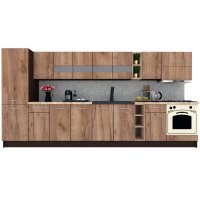 Bucatarie MARINA NEW 370 B Wenge / Decor K004